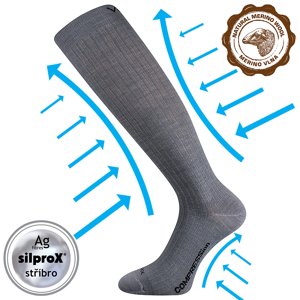 VOXX kompresné ponožky Woolax svetlo šedé 1 pár 39-42 114258