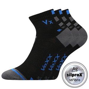 VOXX Mayor silproX ponožky čierne 3 páry 35-38 EU 101560