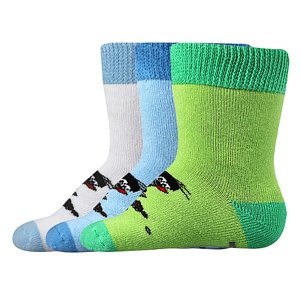 BOMA Krtkovské ponožky froté mix A - chlapec 3 páry 18-20 EU 108961