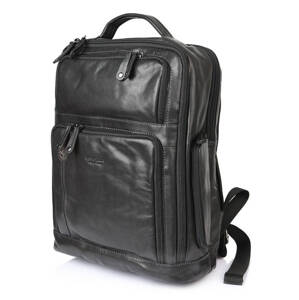 Kožený batoh BHPC Explore BH-385-01 black 18 L