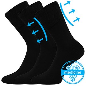 Ponožky LONKA Finego black 3 páry 35-38 EU 115435