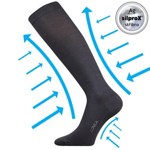 LONKA kompresné ponožky Kooperan tmavo šedé 1 pár 35-38 109183