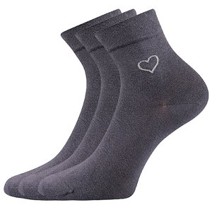 LONKA Filiona ponožky tmavosivé 3 páry 35-38 EU 116328