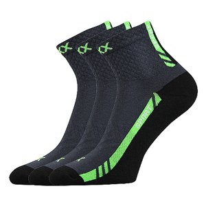 VOXX ponožky Pius tmavo šedé 3 páry 43-46 101775
