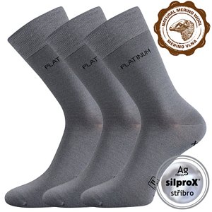 Ponožky LONKA Dewool light grey 3 páry 39-42 100568