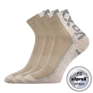 VOXX Revolt ponožky béžové 3 páry 35-38 102241