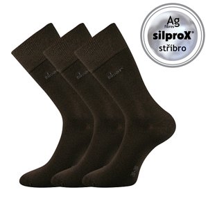 Ponožky LONKA Desilve hnedé 3 páry 39-42 100540