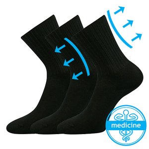 Ponožky BOMA Diarten black 3 páry 35-37 100581