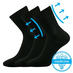 BOMA ponožky Viktor black 3 páry 46-48 102140