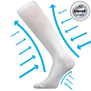 Kompresné ponožky LONKA Kooperan white 1 pár 35-38 109179