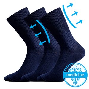 BOMA ponožky Zdravé tmavomodré 3 páry 41-42 102173