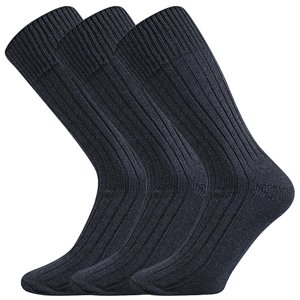 BOMA Pracovné ponožky antracitové 3 páry 39-42 114548