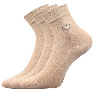 LONKA ponožky Filiona beige 3 páry 35-38 116331