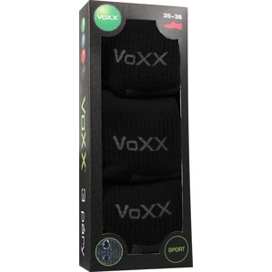 VOXX ponožky Caddy B 3 páry čierne 1 balenie 35-38 117333
