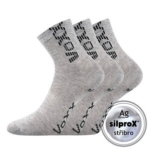 VOXX Adventurik ponožky svetlo šedé melírované 3 páry 20-24 100006