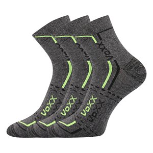 VOXX ponožky Franz 03 tmavo šedé melé 3 páry 35-38 113598