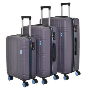 Sada cestovných kufrov 3ks Dielle S,M,L 130-23 antracit 216 L
