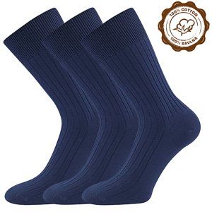 Ponožky LONKA Zebran tmavomodré 3 páry 43-45 119492
