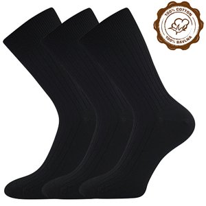 LONKA Zebran ponožky čierne 3 páry 41-42 119486