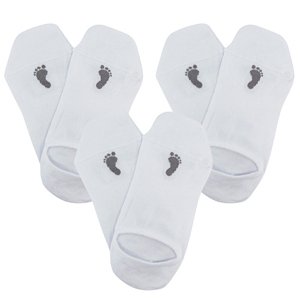 VOXX Barefoot ponožky do tenisiek biele 3 páry 39-42 120005