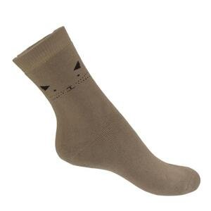 Zimné hnedé ponožky MICI