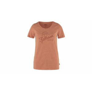 Fjällräven Sunrise T-Shirt W Rowan Red-Melange-S oranžové F83530-333-999-S