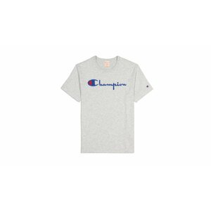 Champion Script Logo Crew Neck T-Shirt šedé 210972-F19-EM004