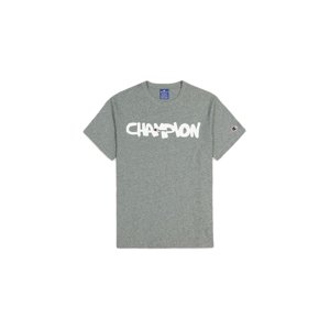 Champion Graffity Logo t-Shirt šedé 214347_S20_EM525
