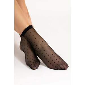 Čierne silonkové ponožky Bella 20 DEN